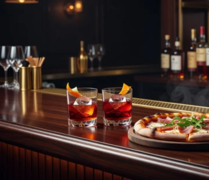 Cocktails and Australian wine being poured at an evening bar