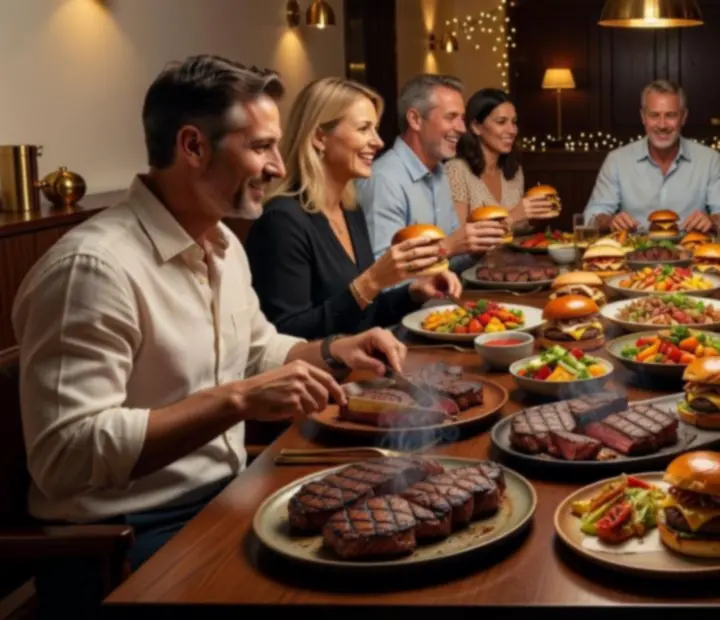 Warm dining room at Wonderstar s. r. o. with guests enjoying modern Australian dishes